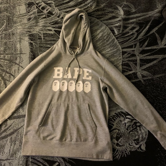 Bape Grey Pull Over